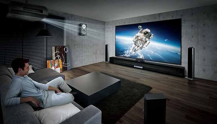 What about audio when using a projector for a home theatre replacing TV?